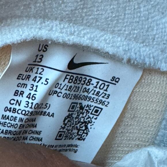 Nike Mac Attack QS SP 'White Black' Size 13 FB8938-101 - Picture 9 of 11